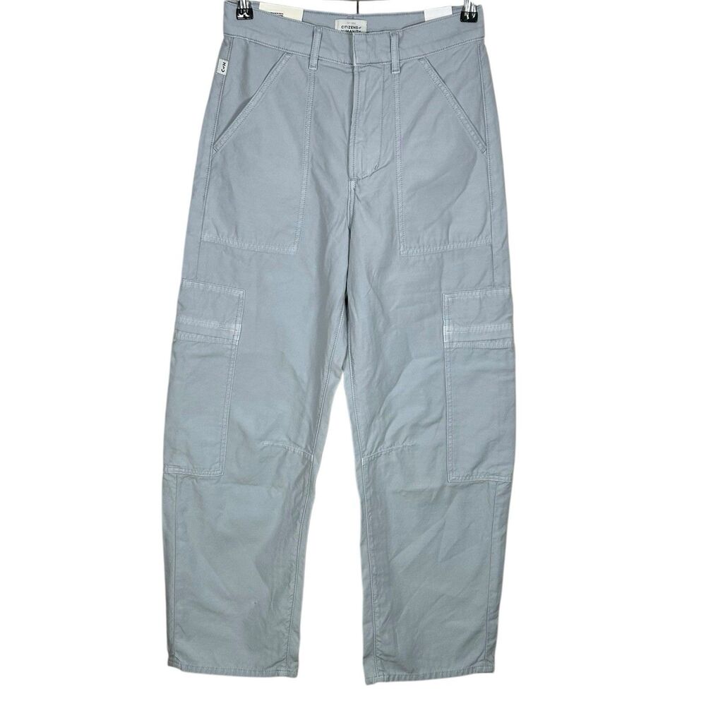 Citizens of Humanity Marcelle Cargo Pant Womens 25 Blue Low Slung Wide Utility